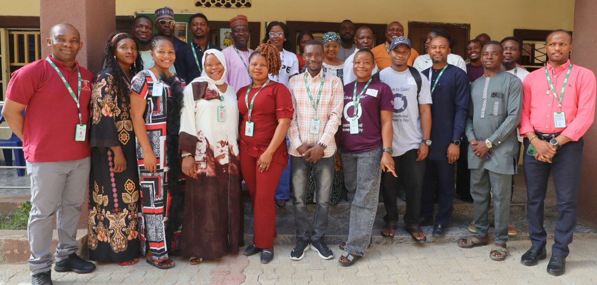 JDPI staff gathered at the head office in Maiduguri