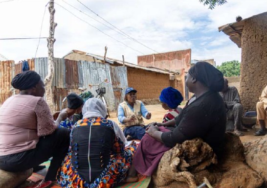 A JDPI hygiene promotion session pictured in the 2025 annual report